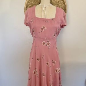 90’s Vintage Pink Floral Sundress
